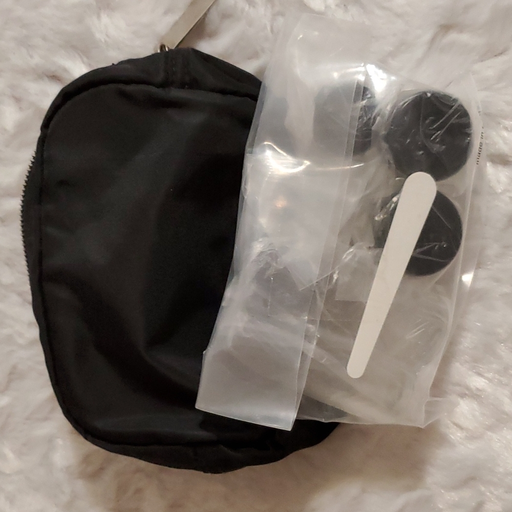 TRAVEL KIT size 2 bottles 3 jars spatula and funnel cruise Vacation TSA ready